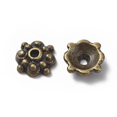 Tibetan Style Alloy Caps MLF0664Y-NF-1