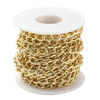 Aluminium Twisted Curb Chains CHA-YW0001-01G-1