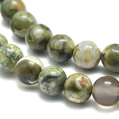 Natural Rhyolite Jasper Beads Strands G-F674-03A-6mm-1