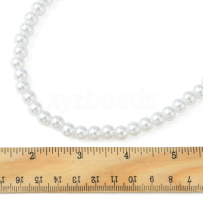 ABS Plastic Imitation Pearl Round Beaded Purse Straps AJEW-FZ00008-1