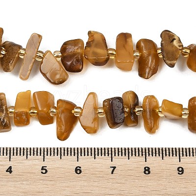Natural Amber Beads Strands G-P619-A02-01-1