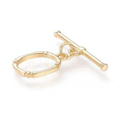 Brass Toggle Clasps X-KK-M108-F01-1