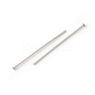 Tarnish Resistant 304 Stainless Steel Flat Head Pins STAS-G185-07P-0.6x30mm-1