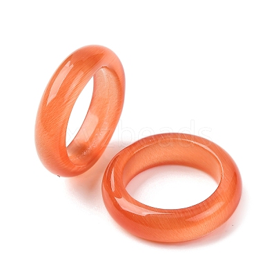Cat Eye Finger Rings RJEW-G363-01B-11-1