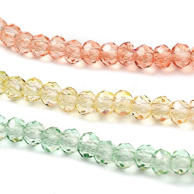 Transparent Painted Glass Beads Strands X1-DGLA-A034-T2mm-A04-1