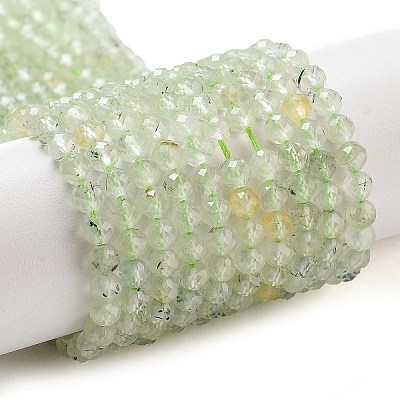 Natural Prehnite Beads Strands LS-G-G161-A13-03-1