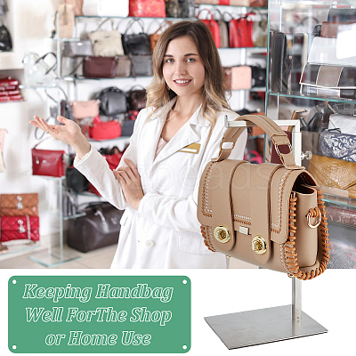 201 Stainless Steel Single Handbag Rack ODIS-WH0001-68-1