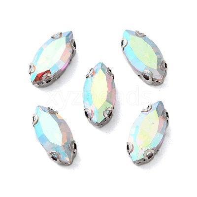 Horse Eye Sew on Rhinestone RGLA-L028-08G-04-1