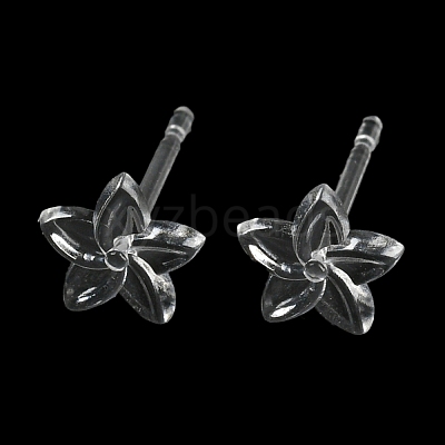 Resin Stud Earring Findings X1-FIND-H046-14-1