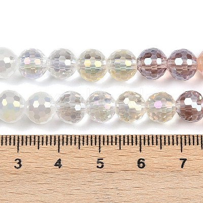 Electroplate Glass Beads Strands EGLA-B011-05B-8mm-1