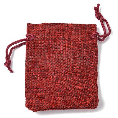 Burlap Packing Pouches Drawstring Bags ABAG-Q050-7x9-06-1