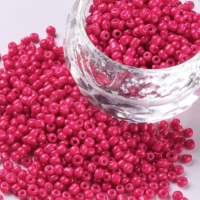 Baking Paint Glass Seed Beads SEED-S001-K5-1