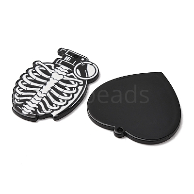 Halloween Embossed Single Face Printed Acrylic Pendants AC-CBAC02B-04-1