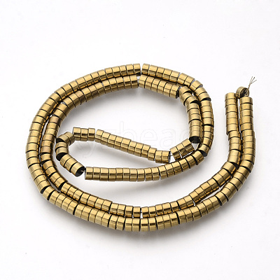 Electroplate Non-magnetic Synthetic Hematite Bead Spacers Strands X-G-Q486-73F-1
