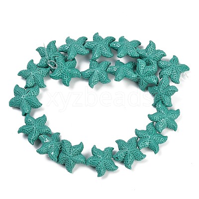Synthetic Coral Dyed Carved Beads Strands CORA-K009-06C-04-1