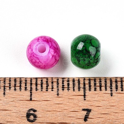 Baking Paint Glass Beads X1-DGLA-S115-6mm-MS-1