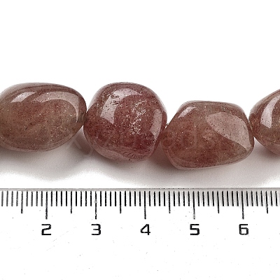 Natural Strawberry Quartz Beads Strands G-Z061-A06-01-1