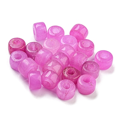 Natural White Jade Dyed Beads G-G003-A06-06-1