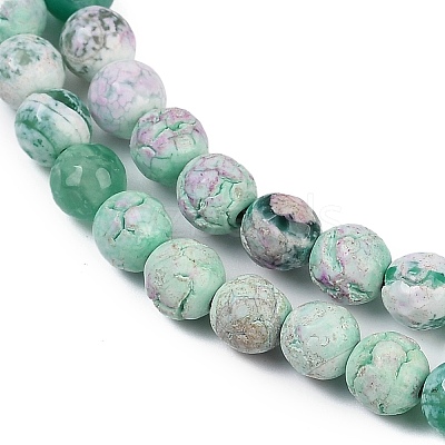 Natural Fire Crackle Agate Beads Strands G-C082-A01-46-1