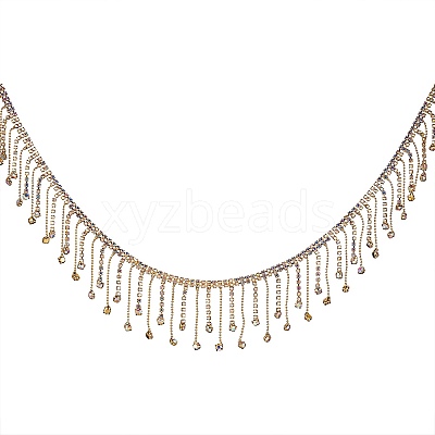 1 Yard Brass Rhinestone Cup Chains FIND-SZ0002-20-1