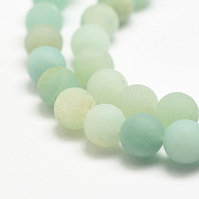 Natural Amazonite Bead Strands X-G-G684-03-10mm-1