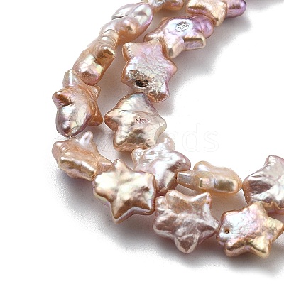Natural Baroque Keshi Pearl Beads Strands PEAR-P064-04B-01B-1