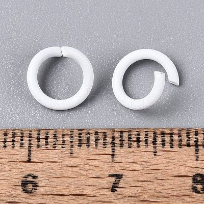 Spray Painted Iron Open Jump Rings IFIN-T017-04B-31-1