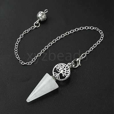 Natural Quartz Crystal Cone Dowsing Pendulum Big Pendants G-C114-02P-21-1