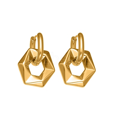 304 Stainless Steel Hoop Earrings WG5085F-01-1