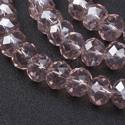 Glass Beads Strands X-GR10MMY-39L-1
