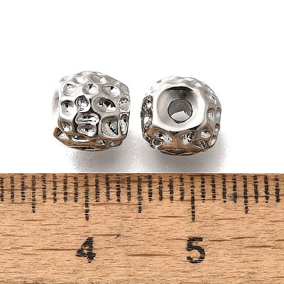 Brass Micro Pave Cubic Zirconia Beads KK-M318-39P-03-1