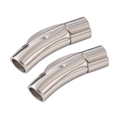Tarnish Resistant Column 316 Surgical Stainless Steel Bayonet Clasps X-STAS-A021-6mm-1