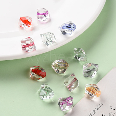 Transparent Acrylic Beads TACR-S154-04A-1