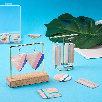 DIY Two Tone 3D Printed Drop Earring Making Kit DIY-FW0001-18-1