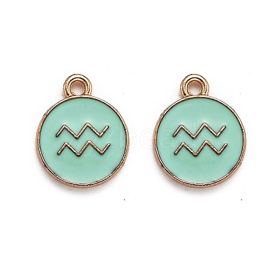 Alloy Enamel Pendants ENAM-S124-01A-15J-1