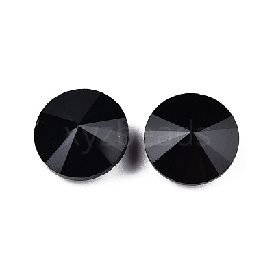 Pointed Back Glass Rhinestone Cabochons RGLA-T086-14mm-1