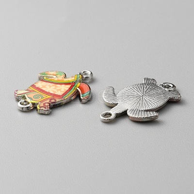 Zinc Alloy Enamel Connector Charms FIND-WH0136-19I-1