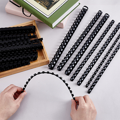 160Pcs 8 Styles Plastic Binding Combs FIND-PH0025-11-1