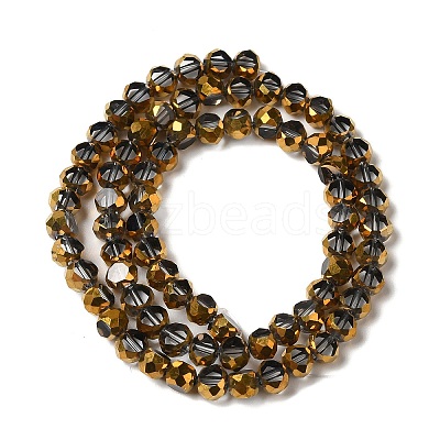 Electroplate Glass Beads Strands EGLA-P061-01B-02-1