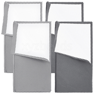 4 Sheets 2 Colors 4 Layers Silver Polishing Cloth AJEW-BBC0002-18-1