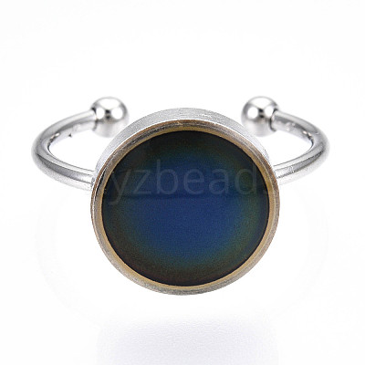 Flat Round Mood Ring LS-RJEW-T025-01P-1