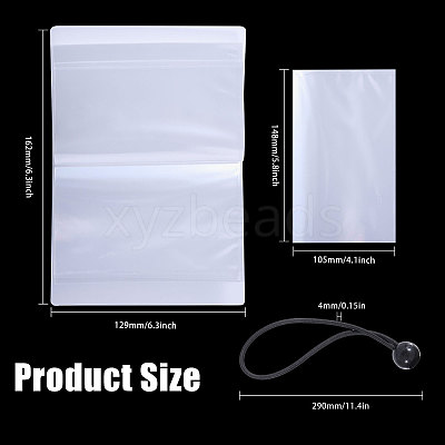 1Pc A6 Transparent PP Plastic Photocard Storage Albums AJEW-GL0004-48-1