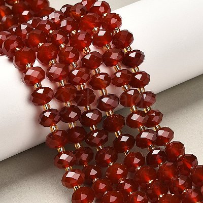 Natural Carnelian Beads Strands G-P573-A65-10x6mm-1