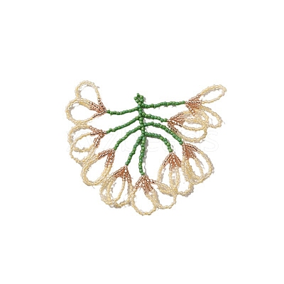 Beaded Flower Charms PW-WG107E6-01-1