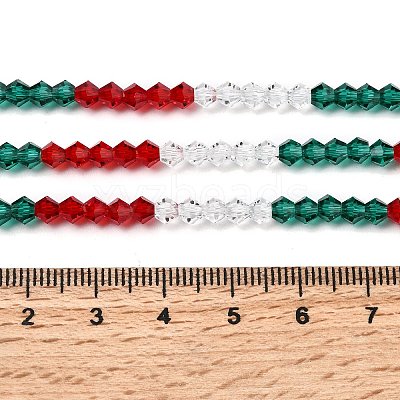 Transparent Gradient Color Glass Beads Strands GLAA-F131-01A-03-1