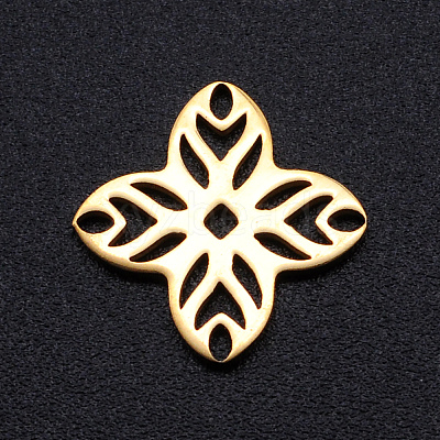 201 Stainless Steel Filigree Joiners Links STAS-S105-JN887-2-1