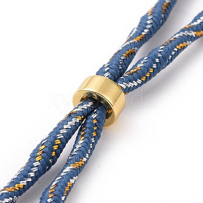 Nylon Cord Silder Bracelets MAK-C003-03G-17-1