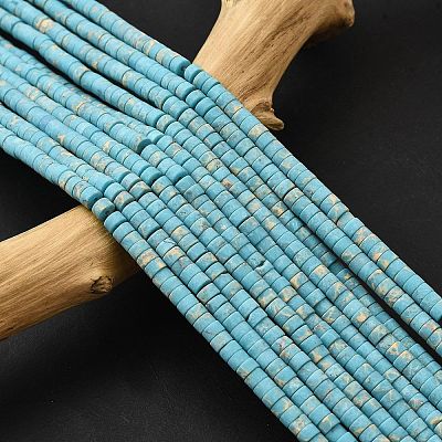 Dyed Synthetic Imperial Jasper Beads Strands G-Z089-A03-A-1