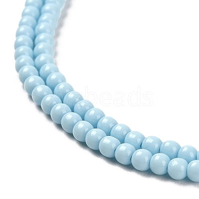 Imitation Jade Glass Beads Strands GLAA-K062-A01-06-1