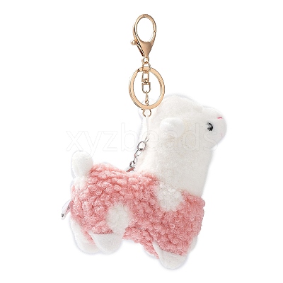 Cute Alpaca Cotton Keychain KEYC-A012-02A-1